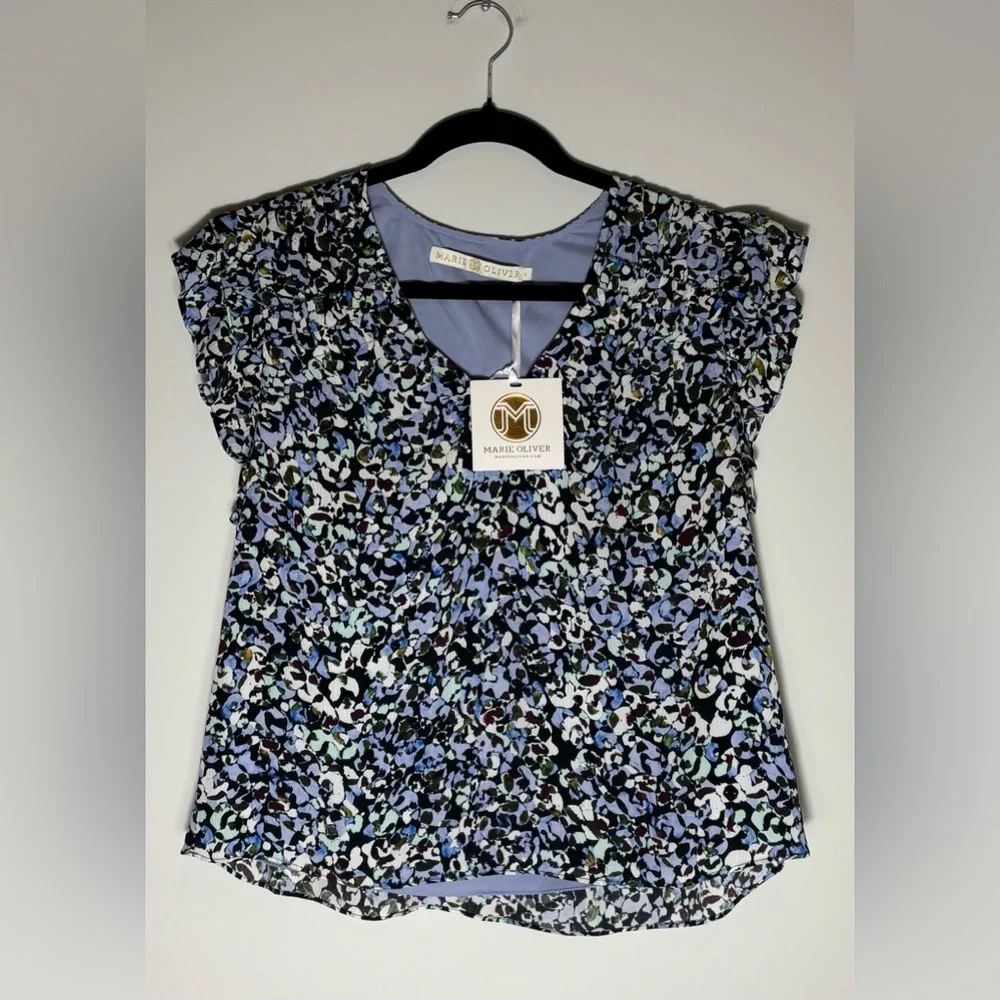 Marie Oliver Phoebe Top – Seastone Floral | Size Small | NWT - Picture 3 of 7